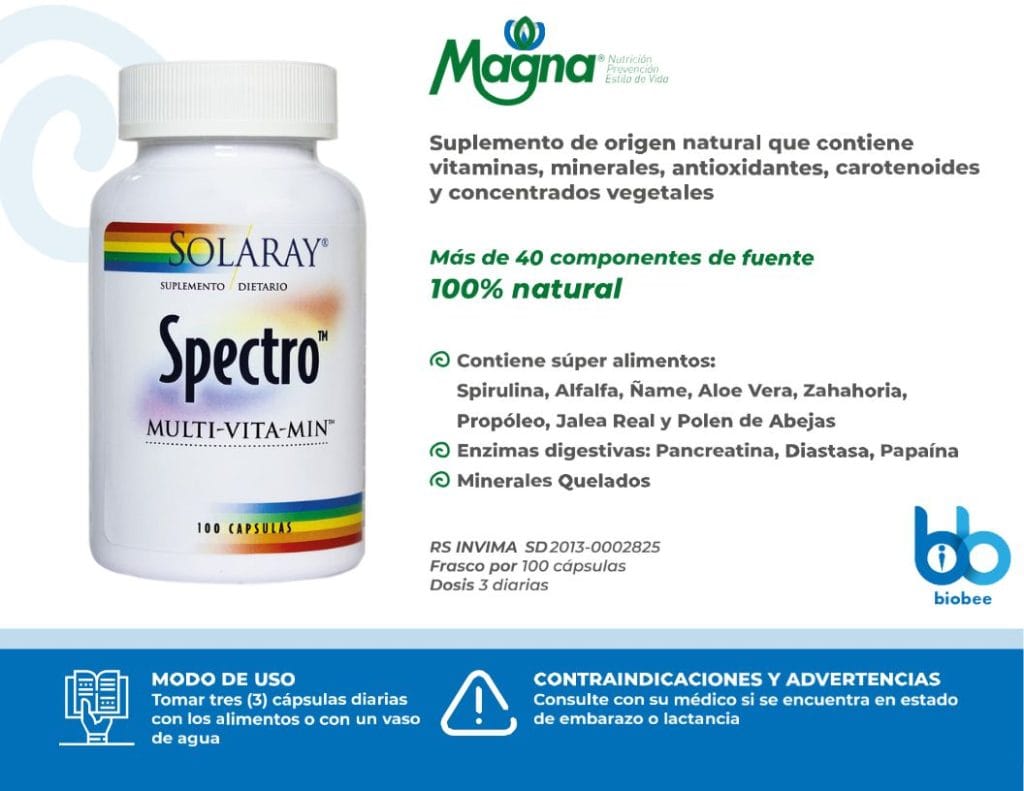 Spectro X 100 Cápsulas Magna Trade – Biobie Farmaceutica