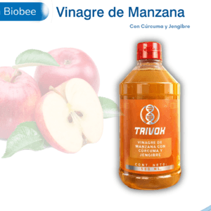 Vinagre De Manzana Con Jengibre Y Cúrcuma